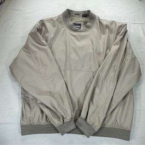 Members Only Gray Pullover Golf Jacket Sz L
